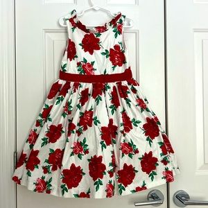 Size 5 Janie and Jack rose print dress